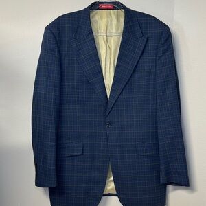 Tiglio Rosso San Giovesse Italian Designed Super 150s Wool Sport Coat 42R
